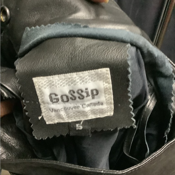 EUC black leather skirt Gossip Vancouver Canada - Picture 11 of 15